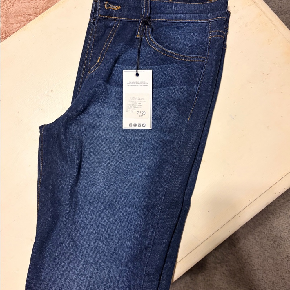 Judy Blue Dark Blue Women Jeans - Picture 4 of 4